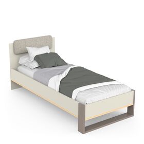 Camillia Κρεβάτι Μονό 96x204x90εκ. ( για Στρώμα 90x200εκ. ) Angora Grey/clay Grey/oak