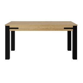 Cork Τραπέζι Επεκτεινόμενο 160/205x90x77εκ. Golden oak / Μαύρο