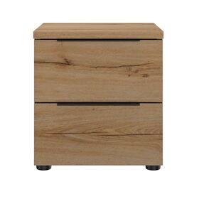 Lucian Κομοδίνο με δύο Συρτάρια 40x36x43εκ. Helvezia oak