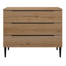 Lucian Συρταριέρα με 3 Συρτάρια 95x45x78εκ. Helvezia oak