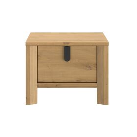 Lugano Κομοδίνο με ένα Συρτάρι 49x38x37εκ. Artisan oak