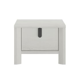 Lugano Κομοδίνο με ένα Συρτάρι 49x38x37εκ. Whitewashed oak