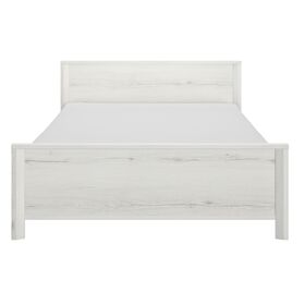 Lugano Κρεβάτι Διπλό 209x146x80εκ. ( για Στρώμα 140x190εκ. ή 140x200εκ. )  Whitewashed oak
