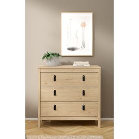 Madrid Συρταριέρα με 3 Συρτάρια 82,3x38,4x79,7εκ. Jackson Hickory