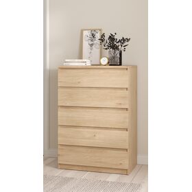 Naia Συρταριέρα με 5 Συρταριέρα 77x50x111,3εκ. Jackson Hickory