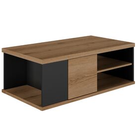 Otello Τραπεζάκι Σαλονιού 110x60x40εκ. Helvezia oak / Μαύρο