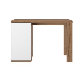Otello Τραπέζι Ψηλό bar 136x60x91εκ. Helvezia oak / Λευκό