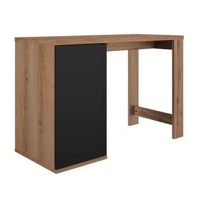 Otello Τραπέζι Ψηλό bar 136x60x91εκ. Helvezia oak / Μαύρο