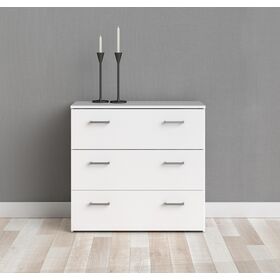 Space Συρταριέρα με 3 Συρτάρια 74,1x35,95x69,9εκ. Λευκό