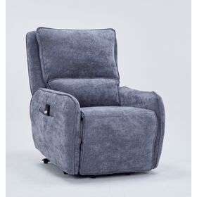 Zen Πολυθρόνα Relax Lift 81,5x96x105εκ. με Ηλεκτρική Ανάκλιση Γκρι Σκούρο Ύφασμα