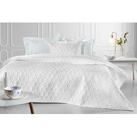 Σετ 3τμχ Κουβερλί Hive White 250x240 guy Laroche  100% Microsatin