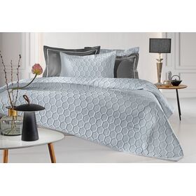 Σετ 3τμχ Κουβερλί Hive Silver 250x240 guy Laroche  100% Microsatin