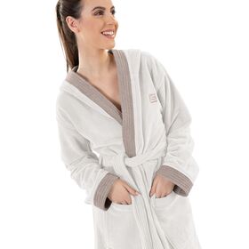 Μπουρνούζι Monogram Perla Medium guy Laroche  Cotton 60% - Polyester 40%