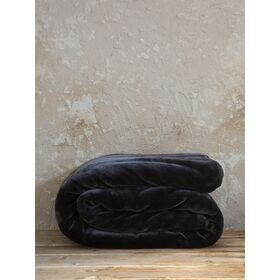 Κουβέρτα Βελουτέ Μονή 160x220 Coperta - Black