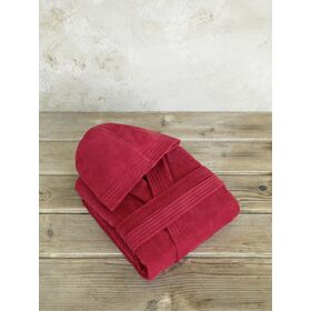 Μπουρνούζι με Κουκούλα zen - Small - Happy red