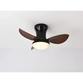 Se led f65 Adam Black-Brown fan 30w*2 Sμαrt With Control 65x65x20cm 3000k-6500k 85-265v 2 Years
