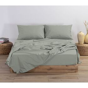 Σεντόνι Υπέρδιπλο Μεμονωμένο Με Λάστιχο 160x200+30 nef-nef basic 1214-mint 100% Βαμβάκι Πενιέ 144tc
