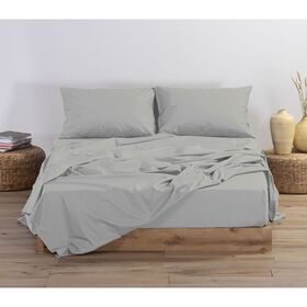 Σεντόνι Υπέρδιπλο Μεμονωμένο 240x270 nef-nef basic 1212-silver grey 100% Βαμβάκι Πενιέ 144tc