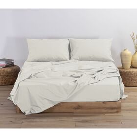 Σεντόνι Υπέρδιπλο Μεμονωμένο 240x270 nef-nef basic 1211-ecru 100% Βαμβάκι Πενιέ 144tc