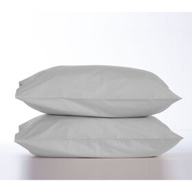 Σετ Μαξιλαροθήκες 2τμχ 52x72 nef-nef basic 1212-silver grey 100% Βαμβάκι Πενιέ 144tc
