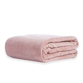 Κουβέρτα fleece Υπέρδιπλη 220x240 nef-nef cosy pink 100% polyester