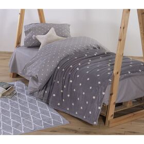 Κουβέρτα fleece Μονή 160x220 nef-nef precious grey 100% polyester