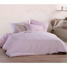Σετ Σεντόνια king size Με Λάστιχο 4τμχ 180x200+35 nef-nef smart line colton rose 100% Βαμβάκι 144tc