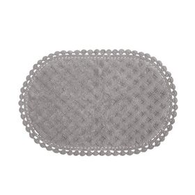 Ταπέτο Μπάνιου 55x85 nef-nef touch grey 100% Βαμβάκι