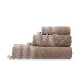 Σετ Πετσέτες 3τμχ 30x50/50x90/70x140 nef-nef alba beige 100% Βαμβάκι