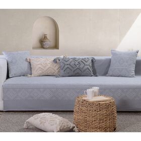 Ριχτάρι Διθέσιου 180x250 nef-nef quantum grey 100% Βαμβάκι