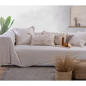 Ριχτάρι Τετραθέσιου Καναπέ 170x350cm Βαμβάκι/ Πολυεστέρας nef-nef aronia - ecru 035768