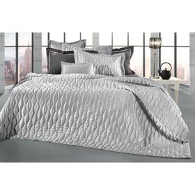 Κουβερλί king size Σετ 3τμχ. 250x240cm microsatin guy laroche art - silver 1114086123042