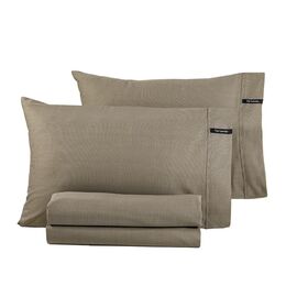 Ζεύγος Μαξιλαροθήκες 50x70cm cotton satin guy laroche minimal - wenge 1117092223018