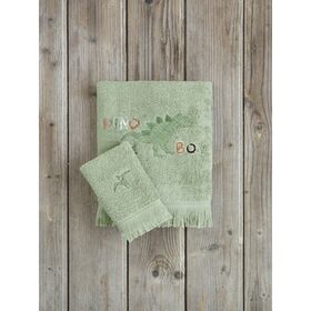Παιδικές Πετσέτες 2τμχ 30x50cm & 70x140cm Βαμβάκι nima home dino boy 33705