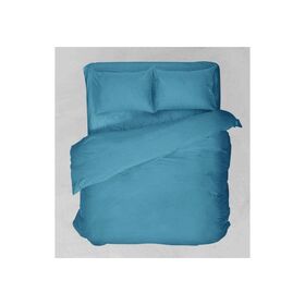 Σεντόνι Υπέρδιπλο 220x260 viopros basic Πετρόλ Βαμβάκι-polyester