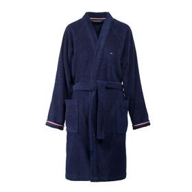 Μπουρνούζι large Βαμβάκι tommy hilfiger legend organic - Μπλε Ναυτικό 666264