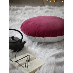 Διακοσμητικό Μαξιλάρι Φ.45 - Velvety Red/light Gray