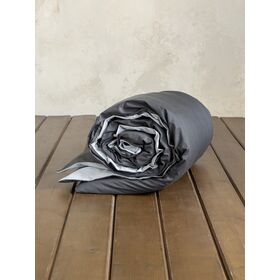 Παπλωματοθήκη Μονή Colors - Shiny Gray / Midnight Gray