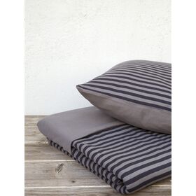 Σετ Παπλωματοθήκη Μονή - Suave Dark Gray