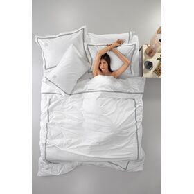 Σετ 4τμχ Σεντόνια Nice White-Anthracite 270x280 guy Laroche  Cotton Satin