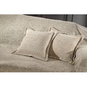 Διακοσμητική Μαξιλαροθήκη Rosana Cream 45x45 guy Laroche  50% Cotton -50% Chenille