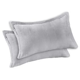 Ζεύγος Διακοσμητικά Μαξιλάρια Mondo Silver 50x70 guy Laroche  100% Flannel