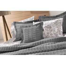 Mαξιλαράκι Φιγούρας Palmyra Anthracite 45x45 guy Laroche Anthracite 60% Cotton, 40% Polyester Jacquard