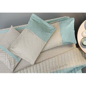 Ζεύγος Μαξιλαροθήκες Oxford Occio Aqua 50x70 guy Laroche  100% Microsuede