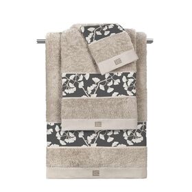 Σετ Πετσέτες Μπάνιου 3τμχ. Lavinia Anthracite-Natural guy Laroche  100% Cotton 500 Gr/m 2