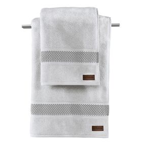 Πετσέτα Προσώπου Snow Grey 50x90 guy Laroche Grey 100% Βαμβάκι