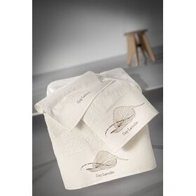 Σετ Πετσέτες Μπάνιου 3τμχ Tilly Ivory guy Laroche Ivory 100% Cotton 500 Gr/m2 ,