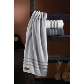 Πετσέτα Mπάνιου Lantz Anthracite 70x140 guy Laroche Anthracite Super Soft Cotton 550 Gr/m3