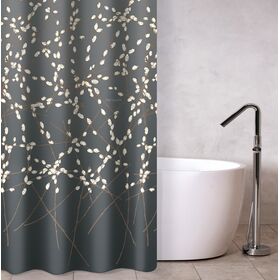Κουρτίνα Μπάνιου Emilia Charcoal 240x185 guy Laroche Anthracite 100% Polyester, Water Repellant