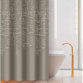 Κουρτίνα Μπάνιου Paris Choco 180x185 guy Laroche  100% Polyester, Water Repellant